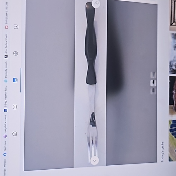 Cutco 5 3/8 Ergonomic Turning Fork Classic Handle - 1726 - Picture 2 of 3